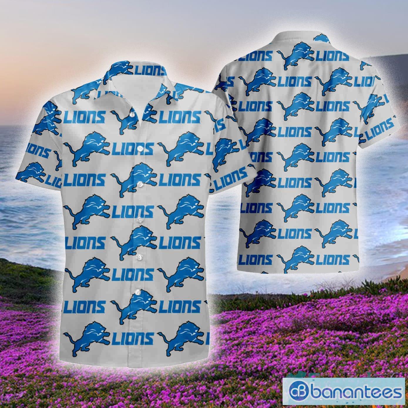 Detroit Lions NFL Football 3D Hawaiian Shirt And Shorts For Men And Women  Gift Fans - Banantees