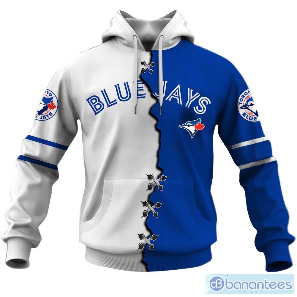 Toronto Blue Jays Custom Number And Name AOP MLB Hoodie Long