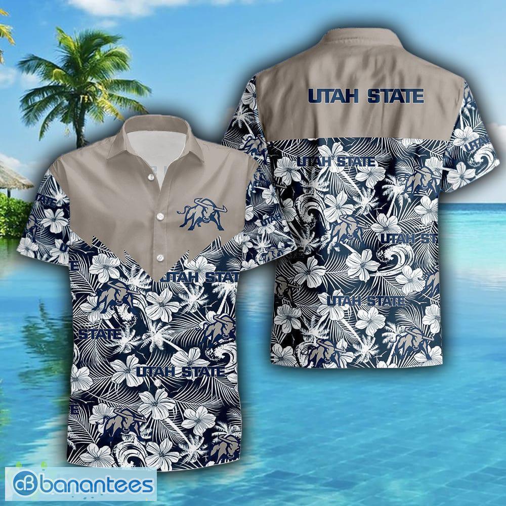 NCAA Utah State Aggies Flower Cheap Hawaiian Shirt 3D