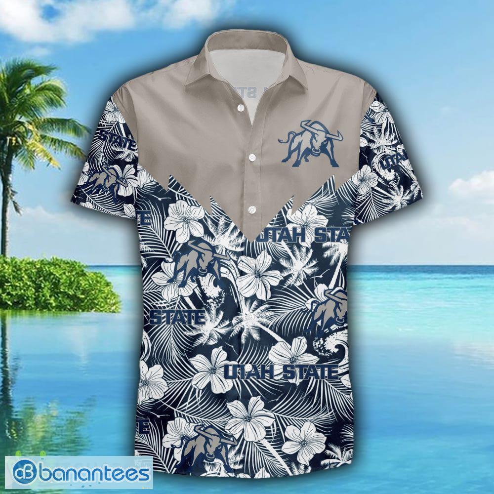 NCAA Utah State Aggies Flower Cheap Hawaiian Shirt 3D