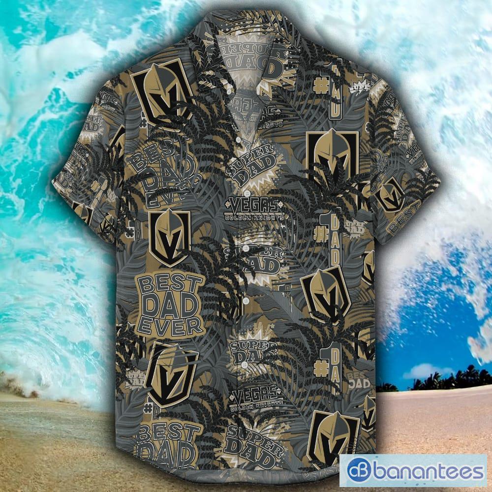 Vegas Golden Knights Hawaiian Retro Logo NHLTropical Beach Men And Women  Gift For Fans - Banantees