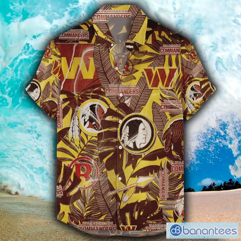 Washington Commanders Hawaiian Shirt Washington Commanders Brown