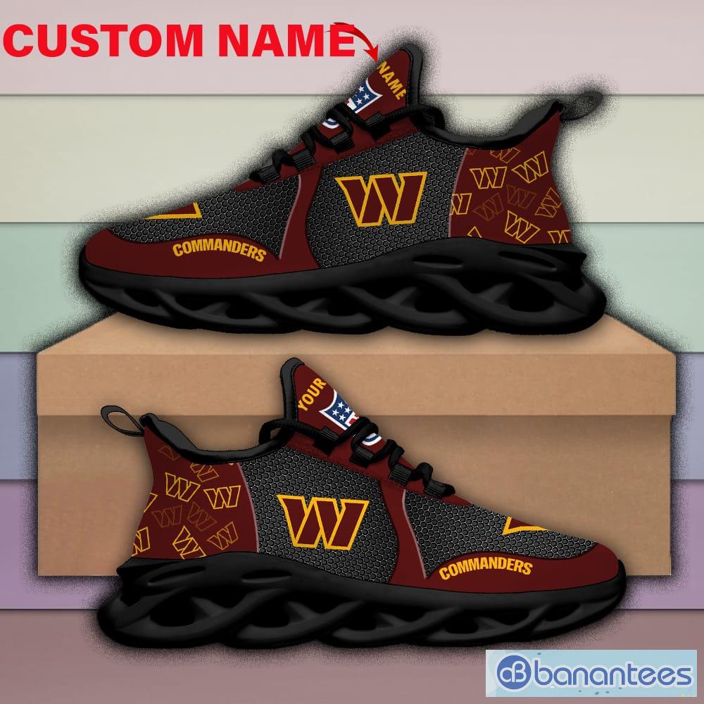 Washington Commanders NFL Max Soul Shoes Custom Name Sports Sneakers For  Fans