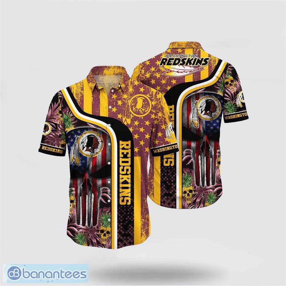 NFL Washington Commanders 3D Hoodie All Over Print Skull