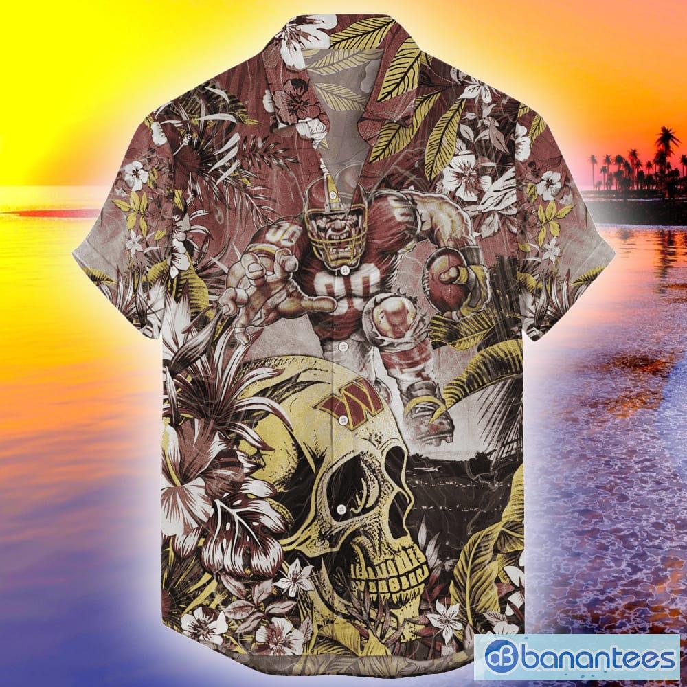 NFL Washington Commanders Hawaiian Shirt Red White Flower Tropical -  Ingenious Gifts Your Whole Family