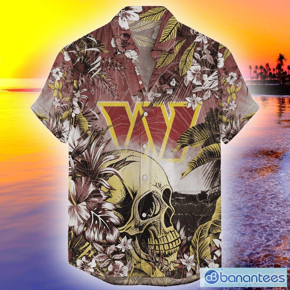 Washington Commanders NFL Custom Name And Number Skull