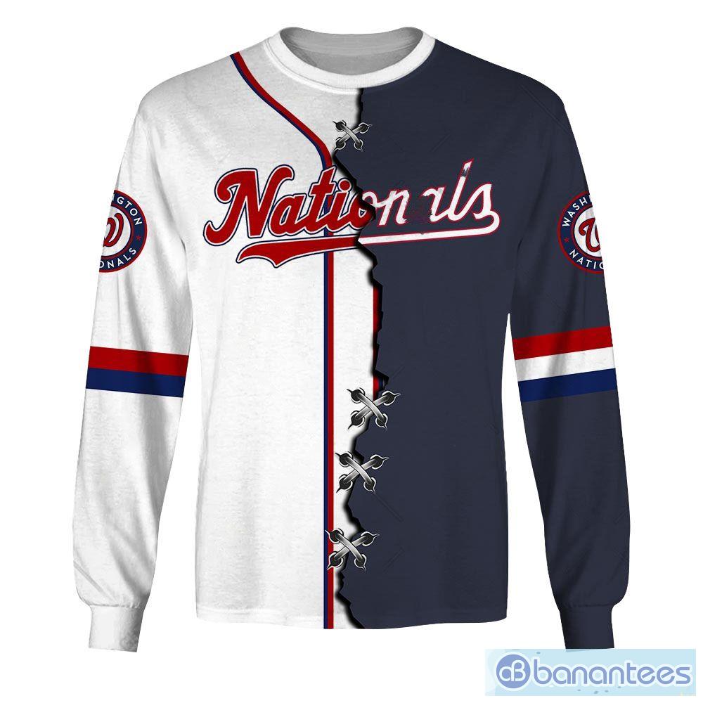 Washington Nationals Custom Number And Name AOP MLB Hoodie Long Sleeve Zip  Hoodie Gift For Fans - Banantees
