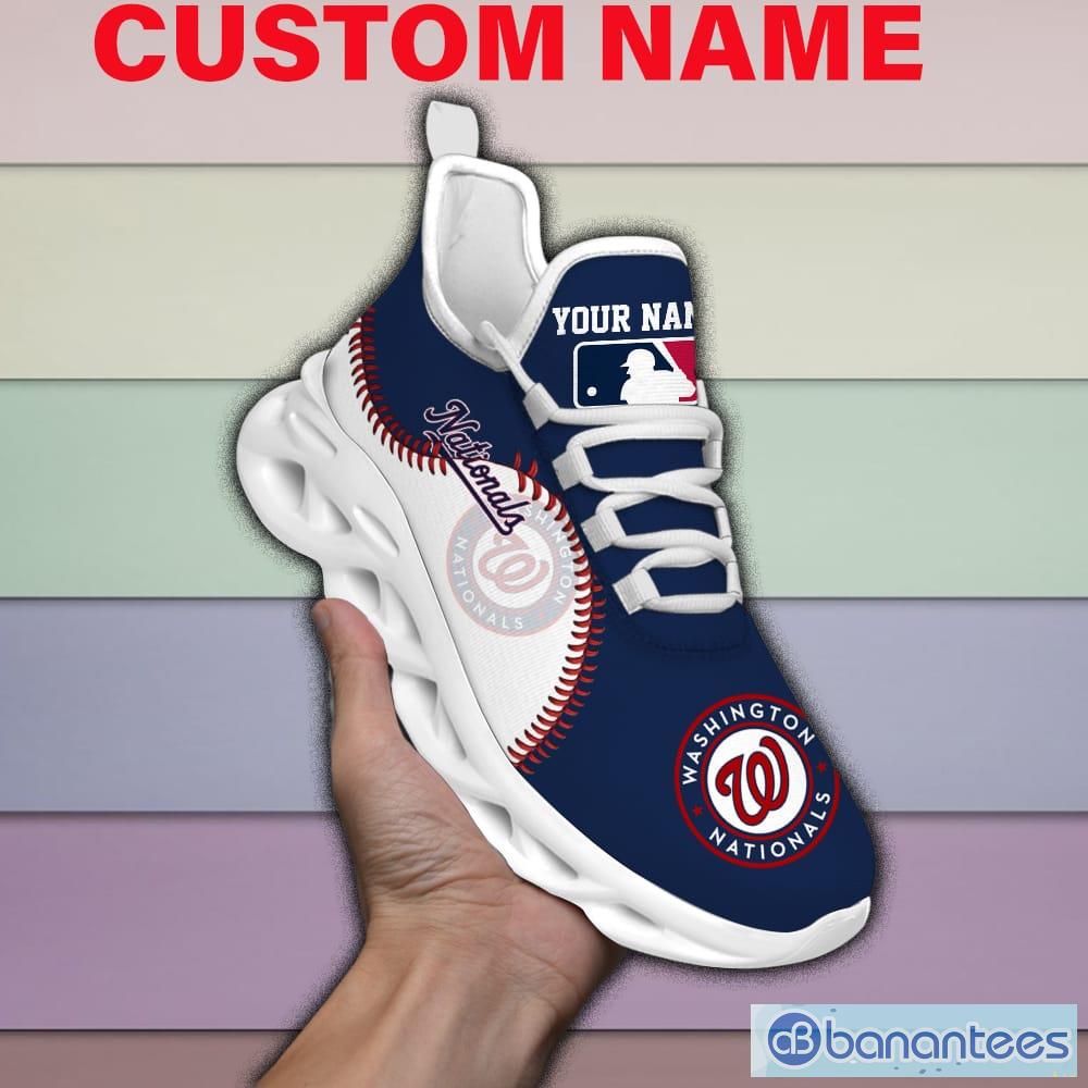 Washington Nationals Mix Jerseys MLB Max Soul Shoes Custom Name For Men And Women Running Sneakers - Washington Nationals-Mix Jerseys MLB 2023 Personalized Max Soul Shoes-SP31052330DS01_1