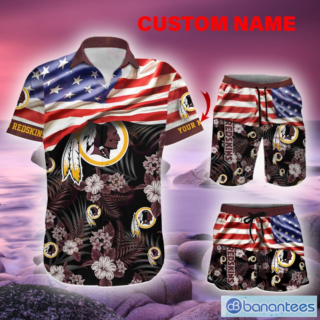 Personalized Washington Redskins NFL Hawaiian Shirt, beach shorts