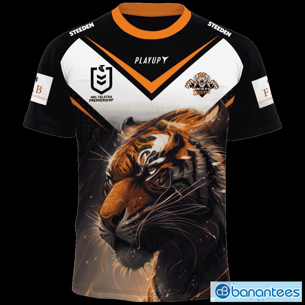 Wests Tigers AOP NRL Custom Number And Name Style 1 3D Hoodie Zip