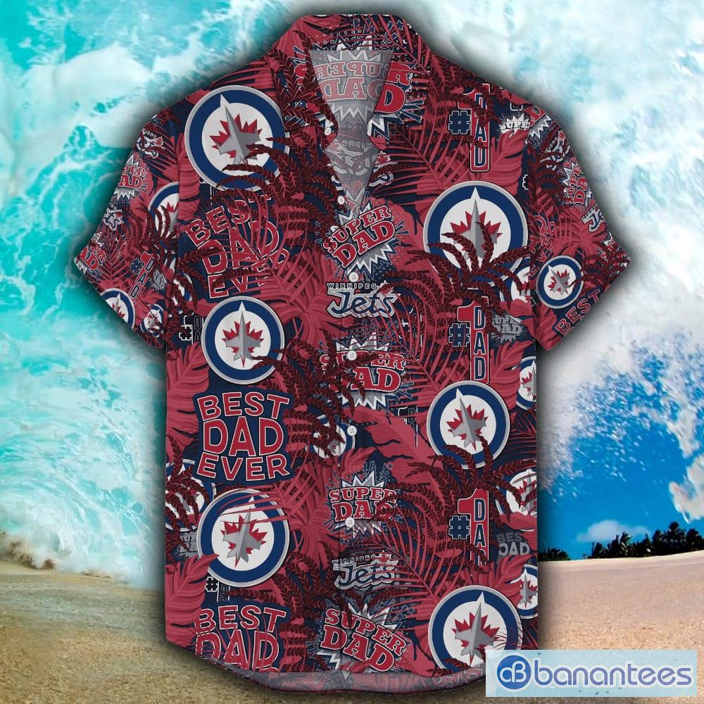 Winnipeg Jets Hawaiian Father's Day NHL Summer Beach Gift Mens For Fans -  Banantees