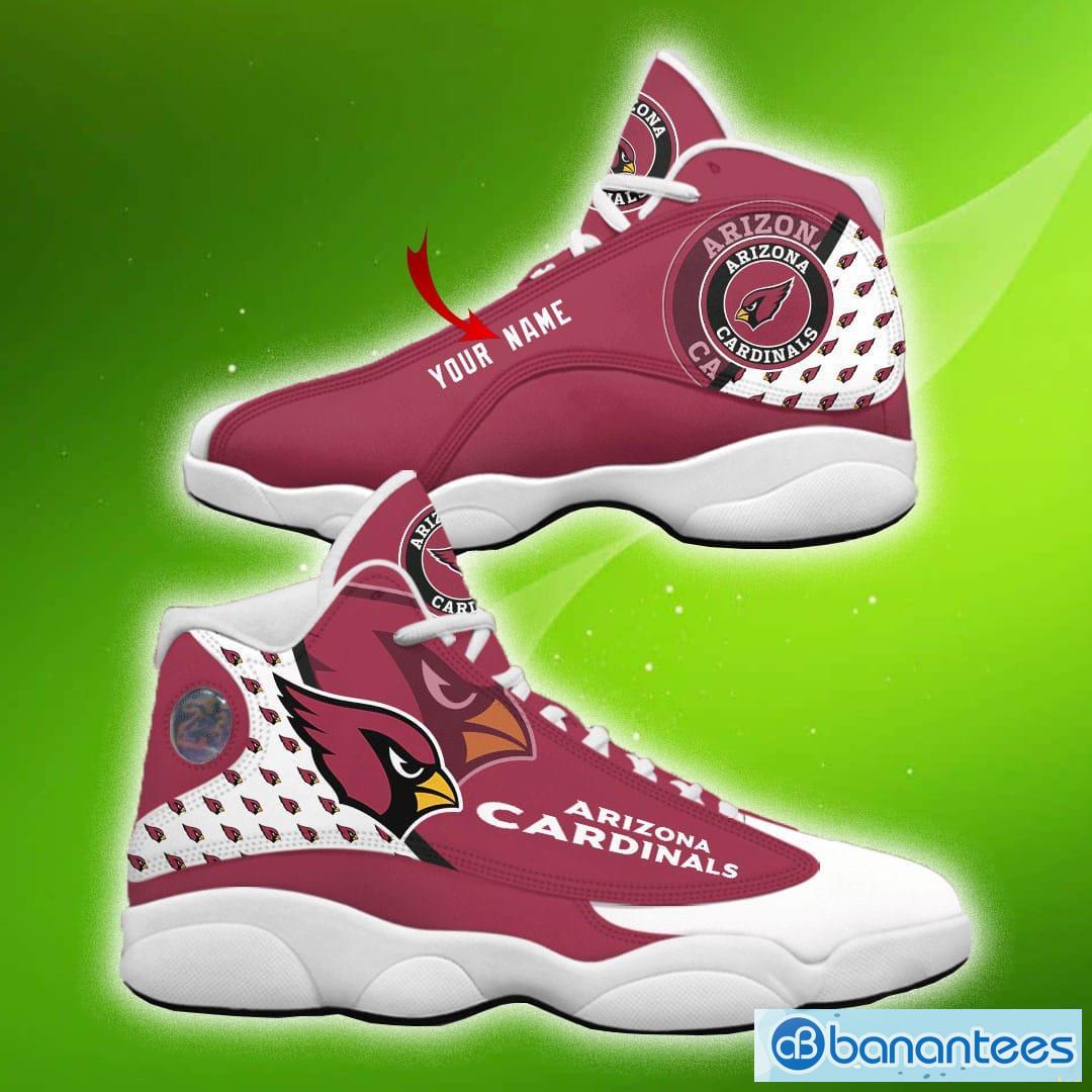 Arizona Cardinals Personalized Name NFL Air Jordan 4 Trending Sneaker  Special Gift For Fans