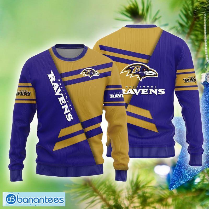 NFL Baltimore Ravens New Season Warmth Ugly Christmas 3D Sweater - Banantees