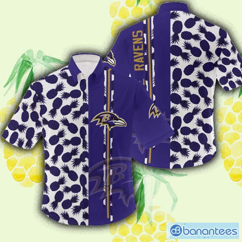 Baltimore Ravens American Flag Logo Hawaiian Shirt Vacation Gift For Men  And Women Gift - Banantees