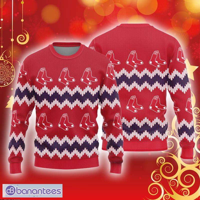 Boston Red Sox Basic Ugly Christmas Sweater For Fans - Banantees