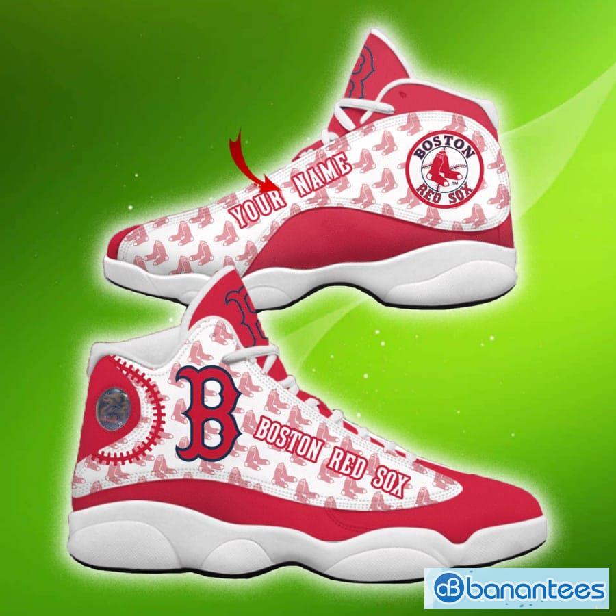 Boston Red Sox Air Jordan 13 Shoes For Fans