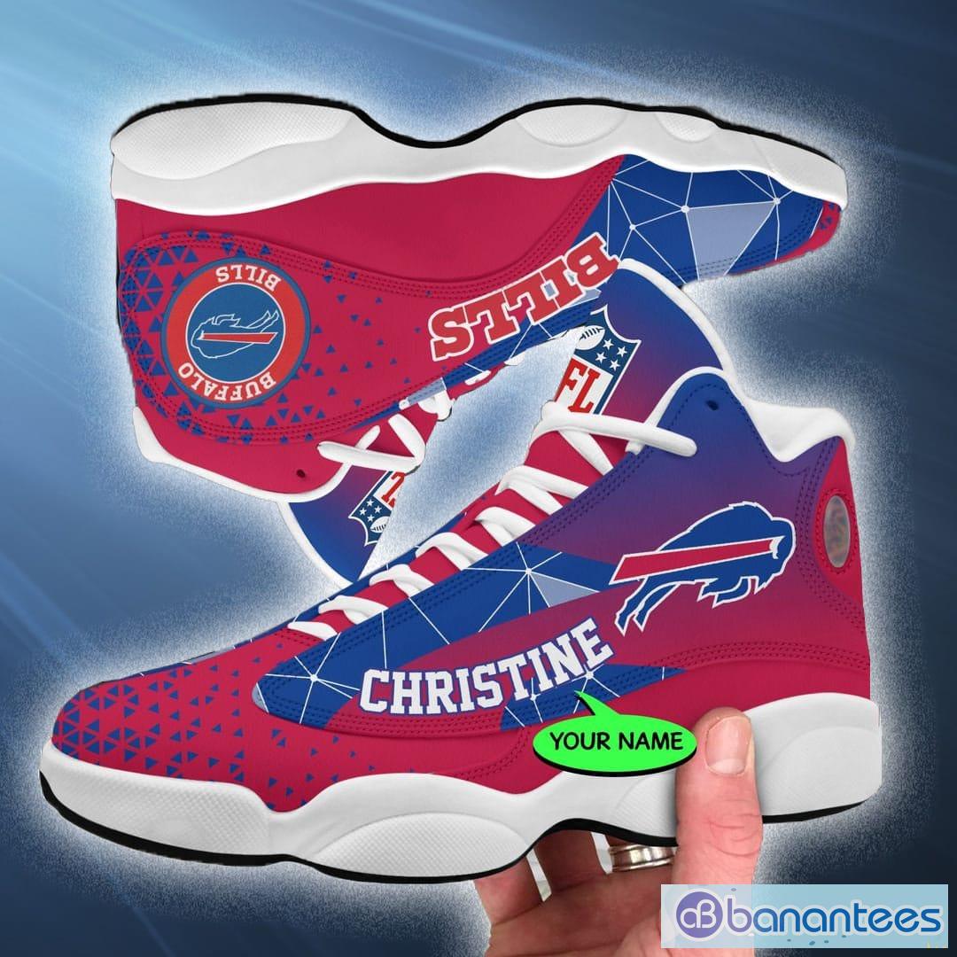 Custom Name Buffalo Bills Air Jordan 13 Sneaker Shoes - Banantees