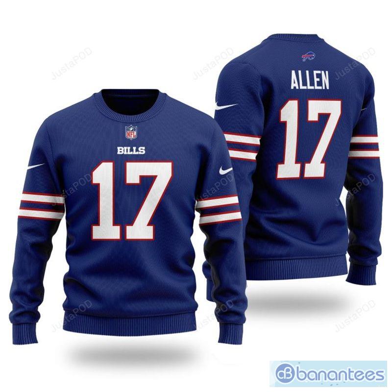 Buffalo Bills Fashion Name & Number Crew Sweatshirt - Josh Allen