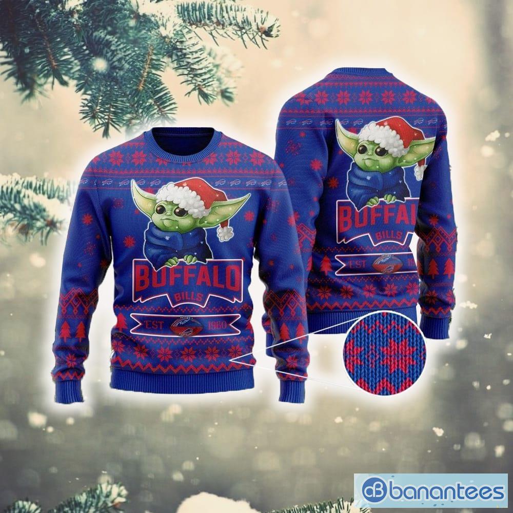 NFL Fans Buffalo Bills Dabbing Santa Claus Logo Ugly Christmas