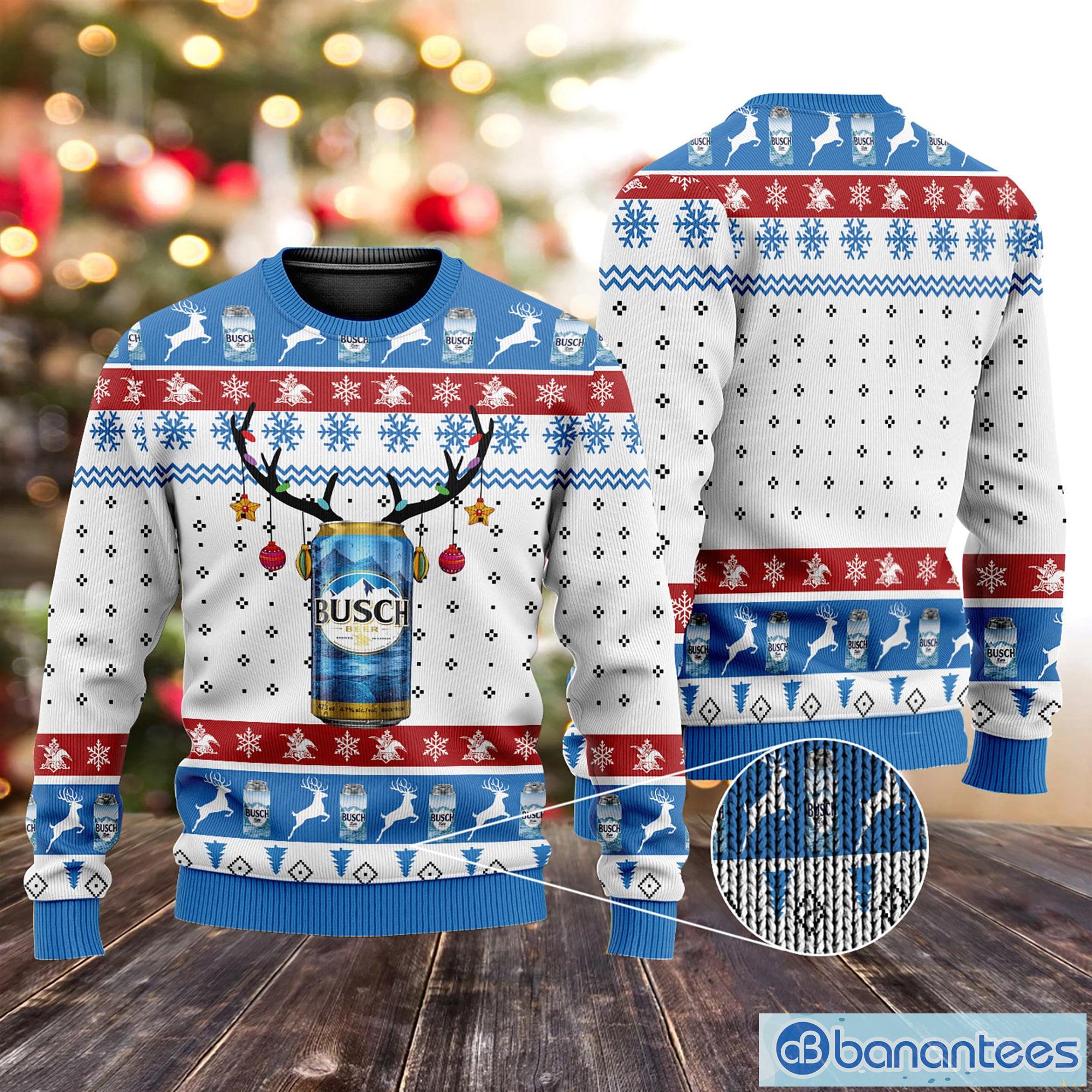 Busch Light Beer Ugly Christmas Sweater 3D