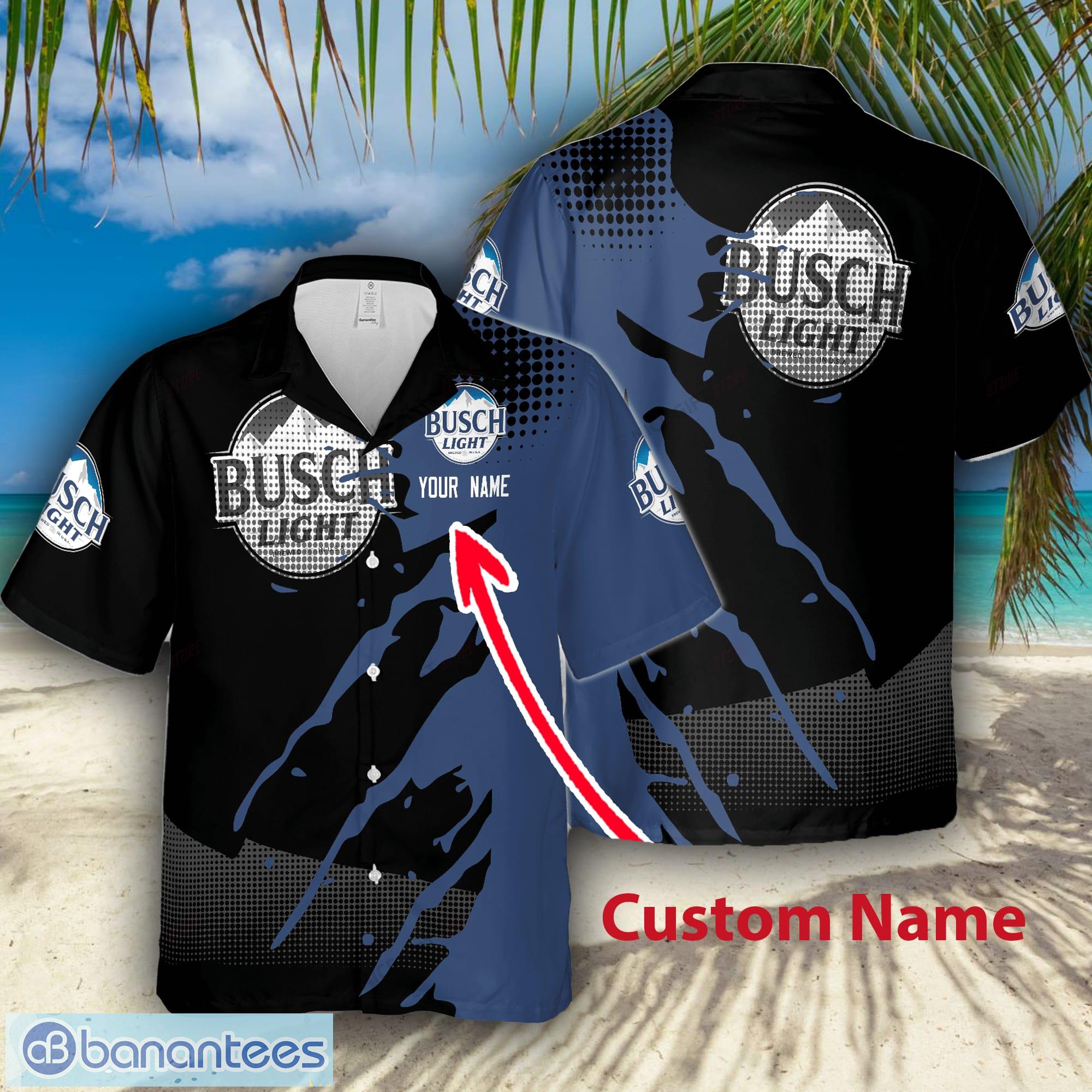 Busch Light Beach Shirt Busch Light Tropical Flower Summer Gift