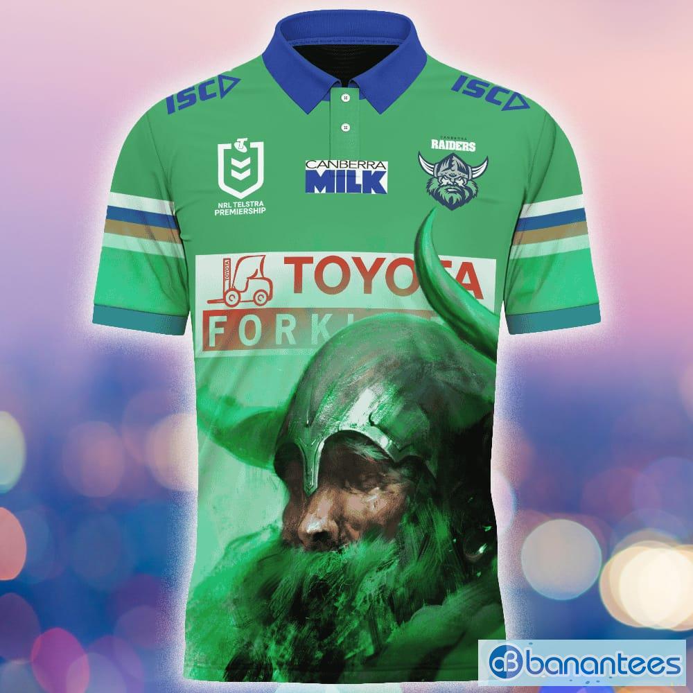 Canberra Raiders Polo Shirt Away & Home 2021 Personalized in 2023