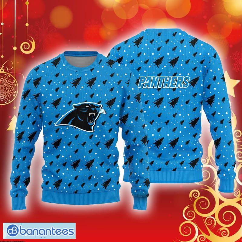 Carolina Panthers Christmas Pattern Ugly Christmas Sweater