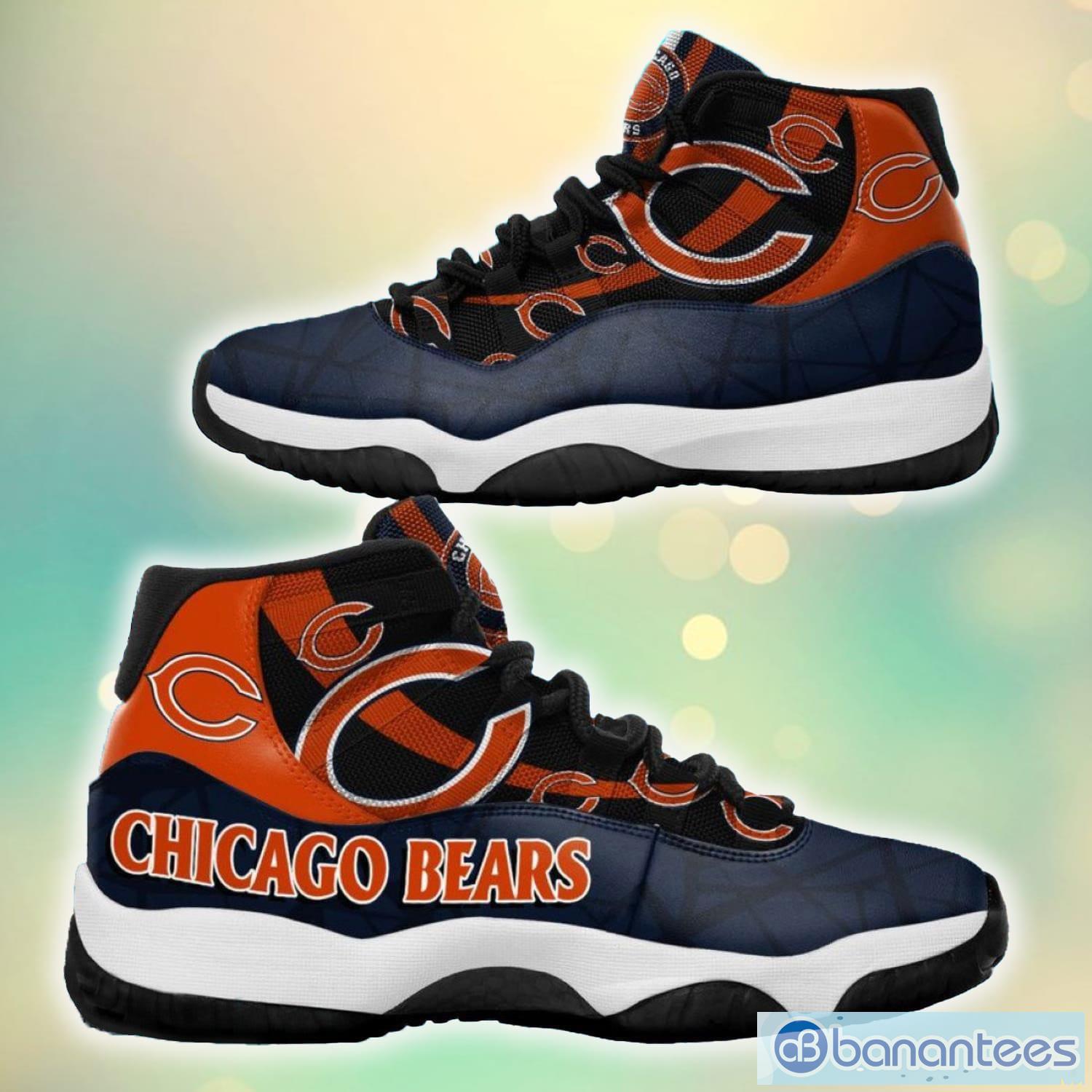 Chicago Bears Air Jordan 13 Custom Name Personalized Shoes Retro - Banantees