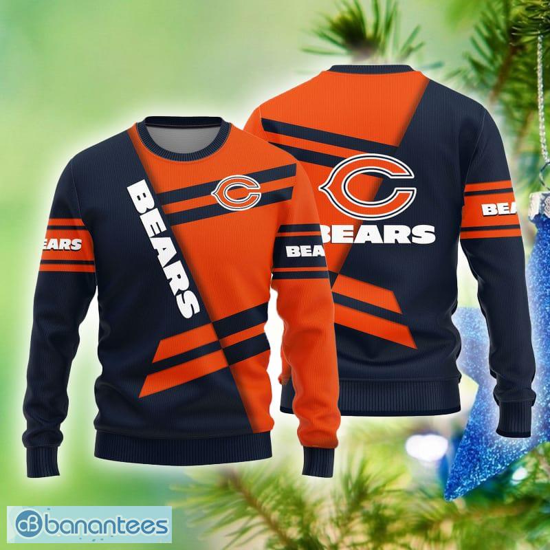 Chicago Bears Christmas Reindeers Pattern Ugly Sweater For Men Women -  Banantees