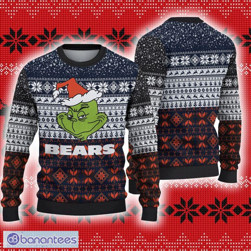 Christmas Gift Chicago Bears Christmas Snowflakes Pattern 3D Ugly Christmas  Sweater For Men And Women