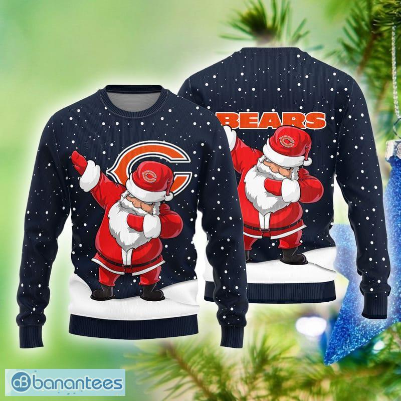 Chicago Bears Snoopy Dabbing Funny Ugly Christmas Sweater, NFL