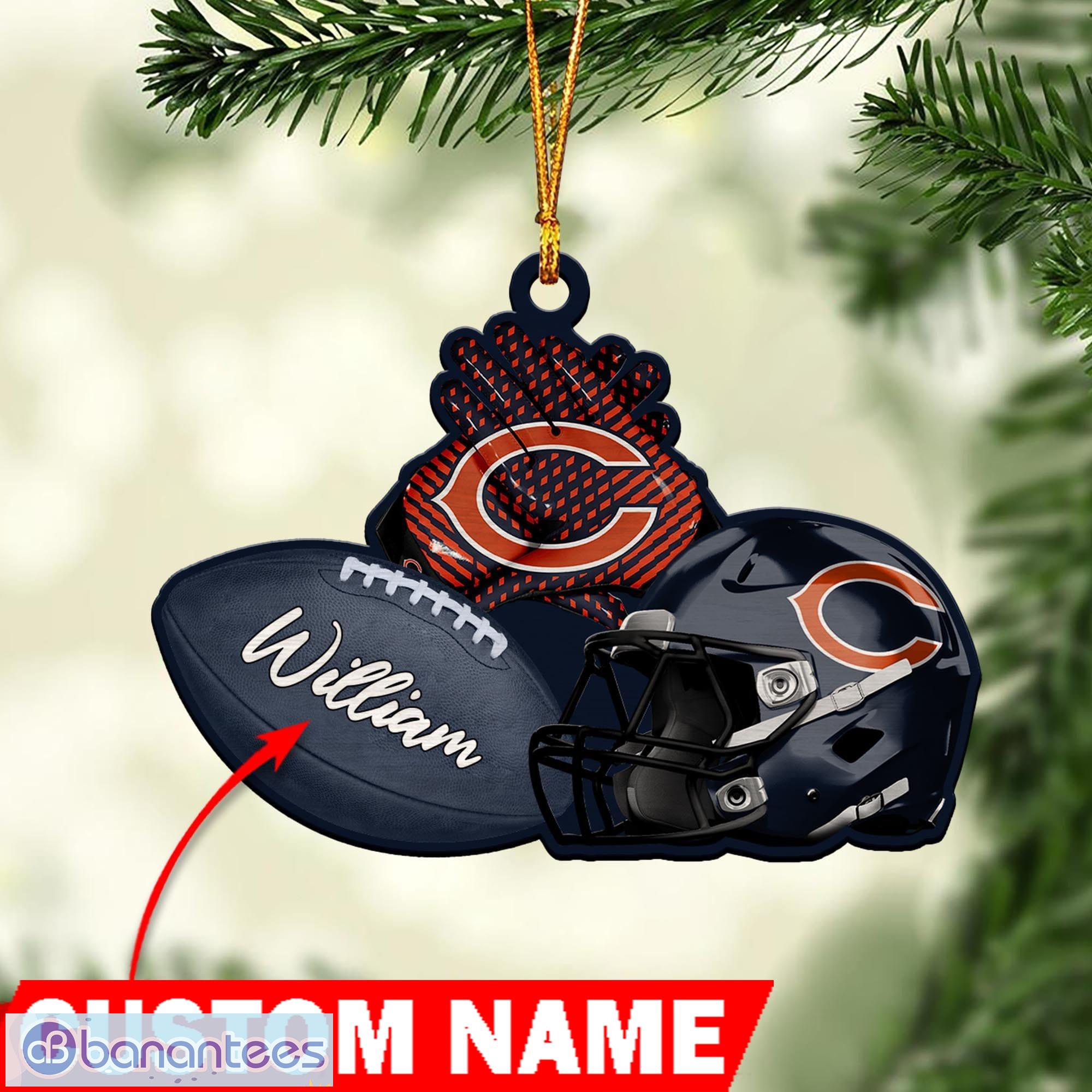 Chicago Bears NFL Fans Personalized Christmas Ornaments - Banantees