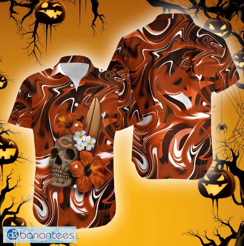 Chicago Bears Halloween Horror 3D Funny Hawaiian Shirt - Bring