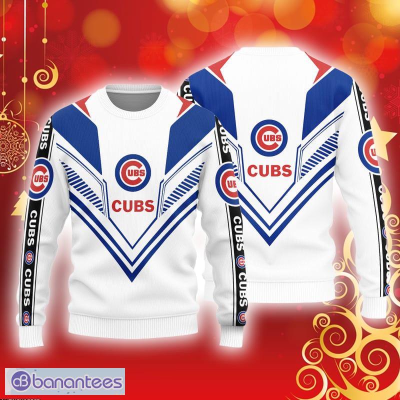 Chicago Cubs Logo Custom Name For Football Fans Ugly Christmas
