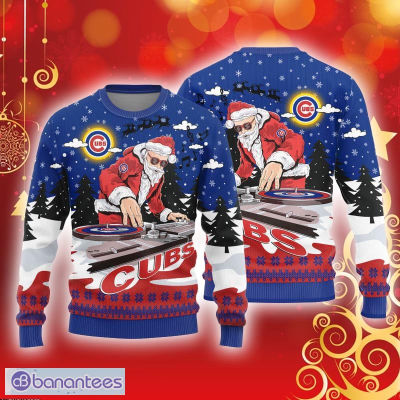 Chicago Cubs Funny Grinch Christmas Ugly Sweater