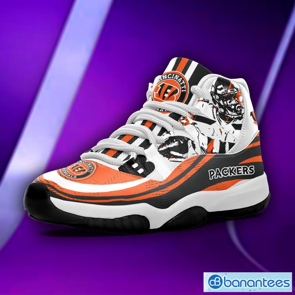 Cincinnati Bengals Flowers Logo Style Air Jordan 13 Shoes For Fans