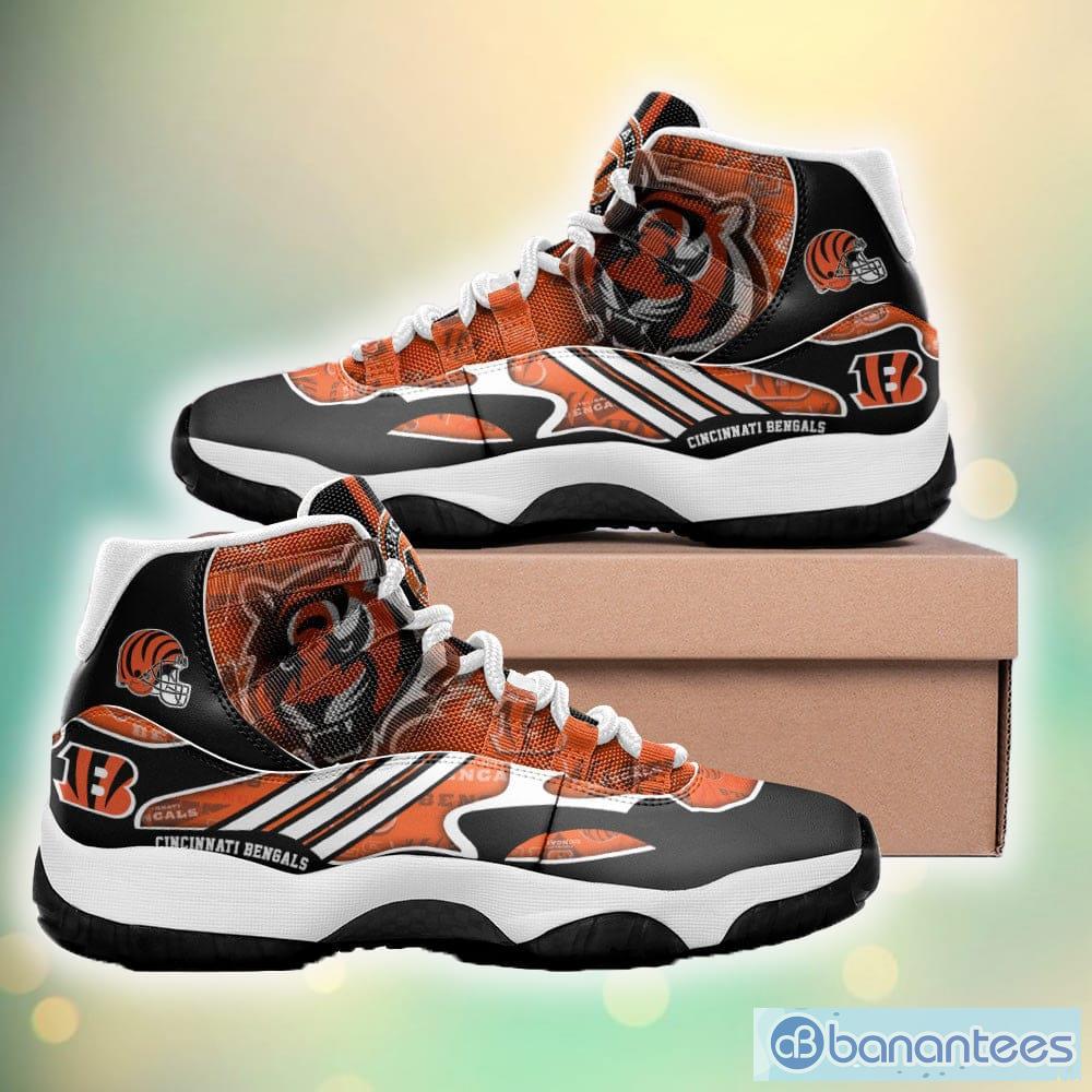 Cincinnati Bengals Skull Air Jordan 13 Sneakers Shoes