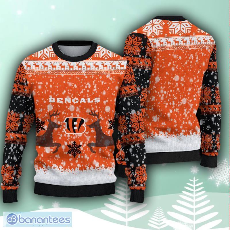 NFL Cleveland Browns Christmas AOP Frozen Ugly Sweater - YesItCustom