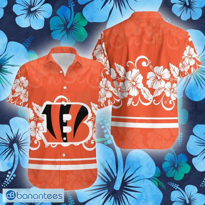 Cincinnati Bengals Hibiscus Flowers Hawaiian Shirt Gift Summer