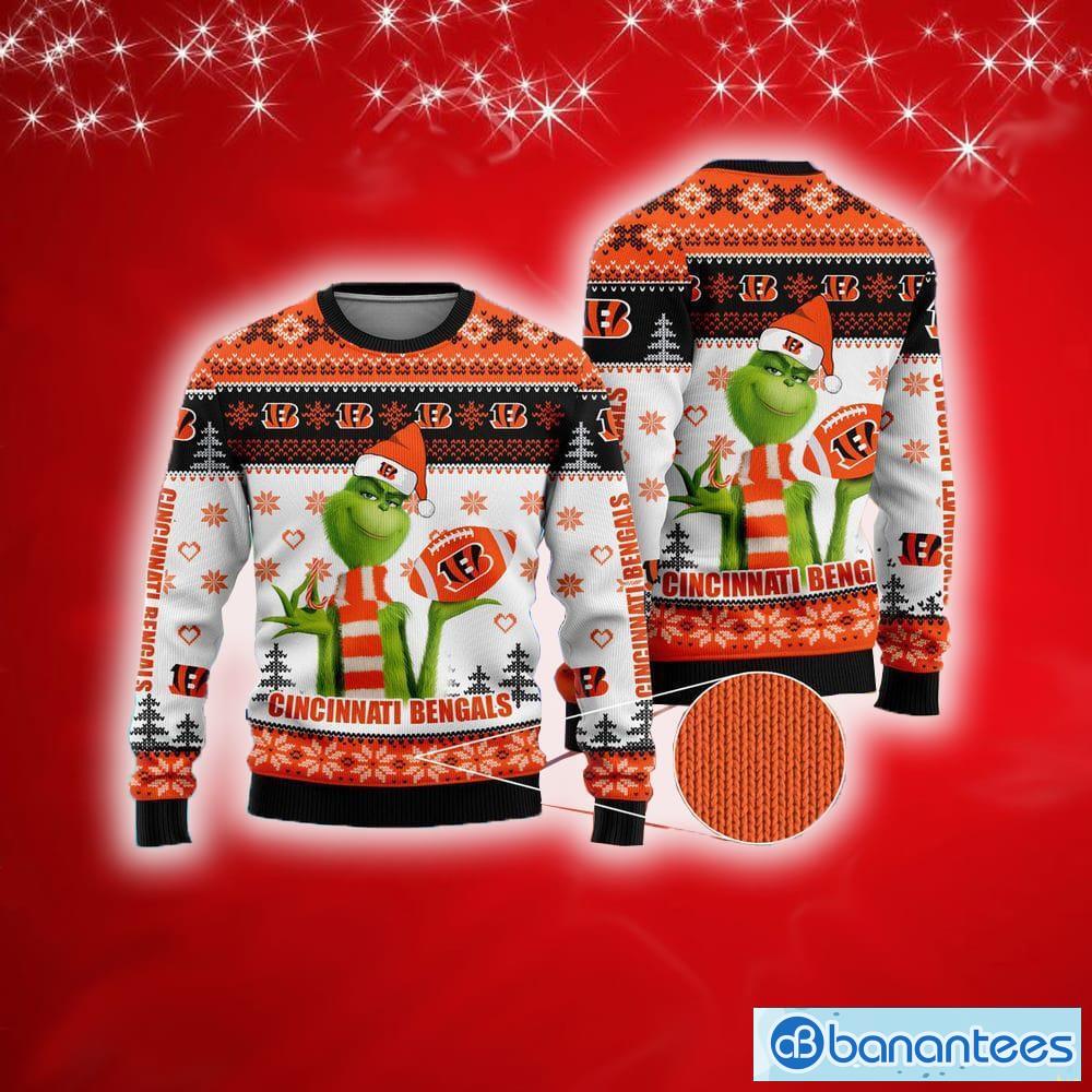 Cincinnati Bengals The Grinch New Ugly Christmas Sweater NFL Gift For Fans - NFL Cincinnati Bengals The Grinch New Ugly Christmas Sweater For Men And Women Gift Fans Cincinnati Bengals The Grinch New Ugly Christmas Sweater NFL Gift For Fans - NFL Cincinnati Bengals The Grinch New Ugly Christmas Sweater For Men And Women Gift Fans