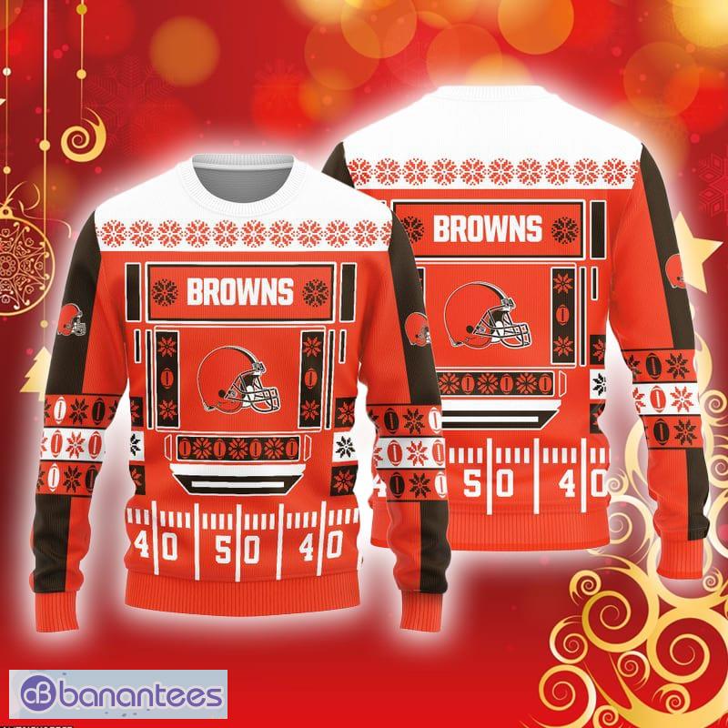 Cleveland Browns Logo Knitted Ball Snowfalke Pattern Ugly Christmas Sweater - Cleveland Browns Logo Knitted Ball Snowfalke Pattern Ugly Christmas Sweater Cleveland Browns Logo Knitted Ball Snowfalke Pattern Ugly Christmas Sweater - Cleveland Browns Logo Knitted Ball Snowfalke Pattern Ugly Christmas Sweater