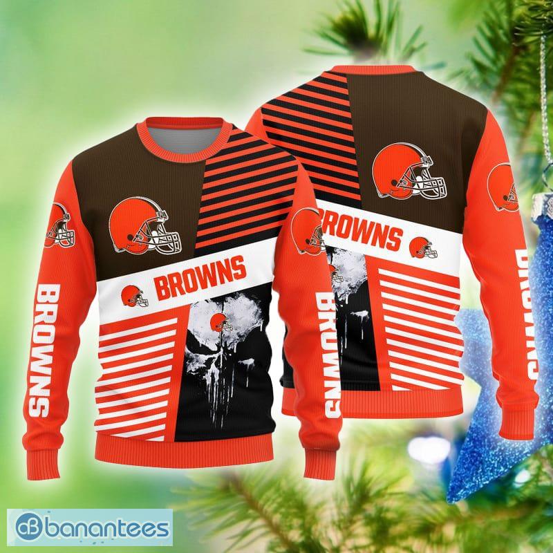 Christmas Gift Cleveland Browns Olaf Christmas Funny Gift 3D Ugly