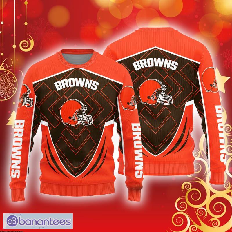 Cleveland Browns Dab Santa Ugly Christmas Sweater - Banantees