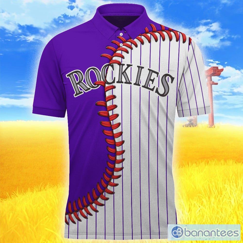Colorado Rockies MLB Custom Number And Name 3D Polo Shirt Gift For
