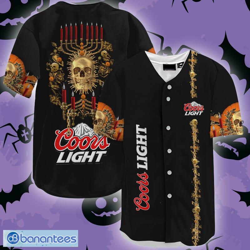 Coors Light Golden Skull And Pumpkin Baseball Jersey Shirt - Coors Light Golden Skull And Pumpkin Baseball Jersey Shirt Coors Light Golden Skull And Pumpkin Baseball Jersey Shirt - Coors Light Golden Skull And Pumpkin Baseball Jersey Shirt