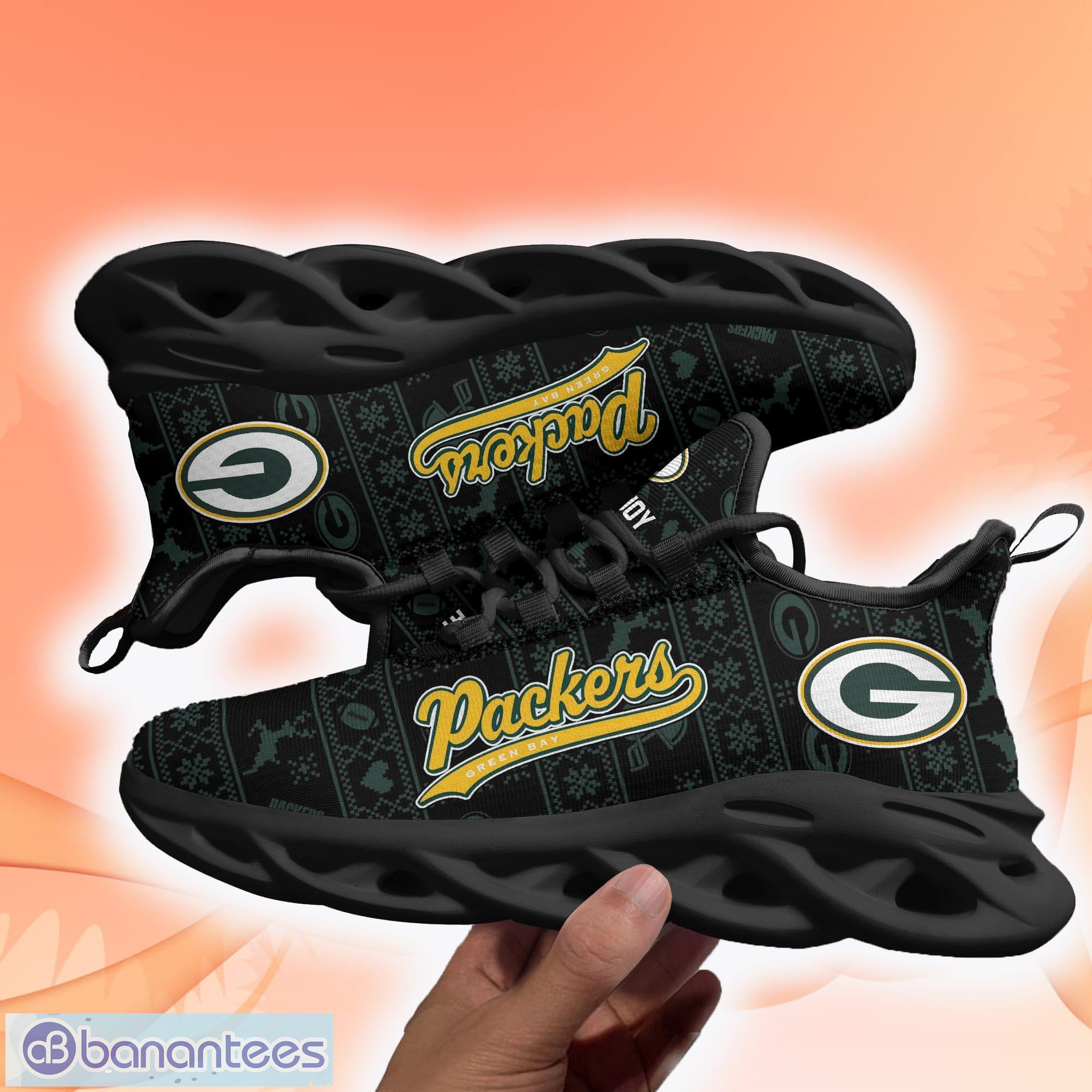 Green Bay Packers Custom Name NFL Max Soul Shoes Gift For Fans Running  Sneaker - Banantees