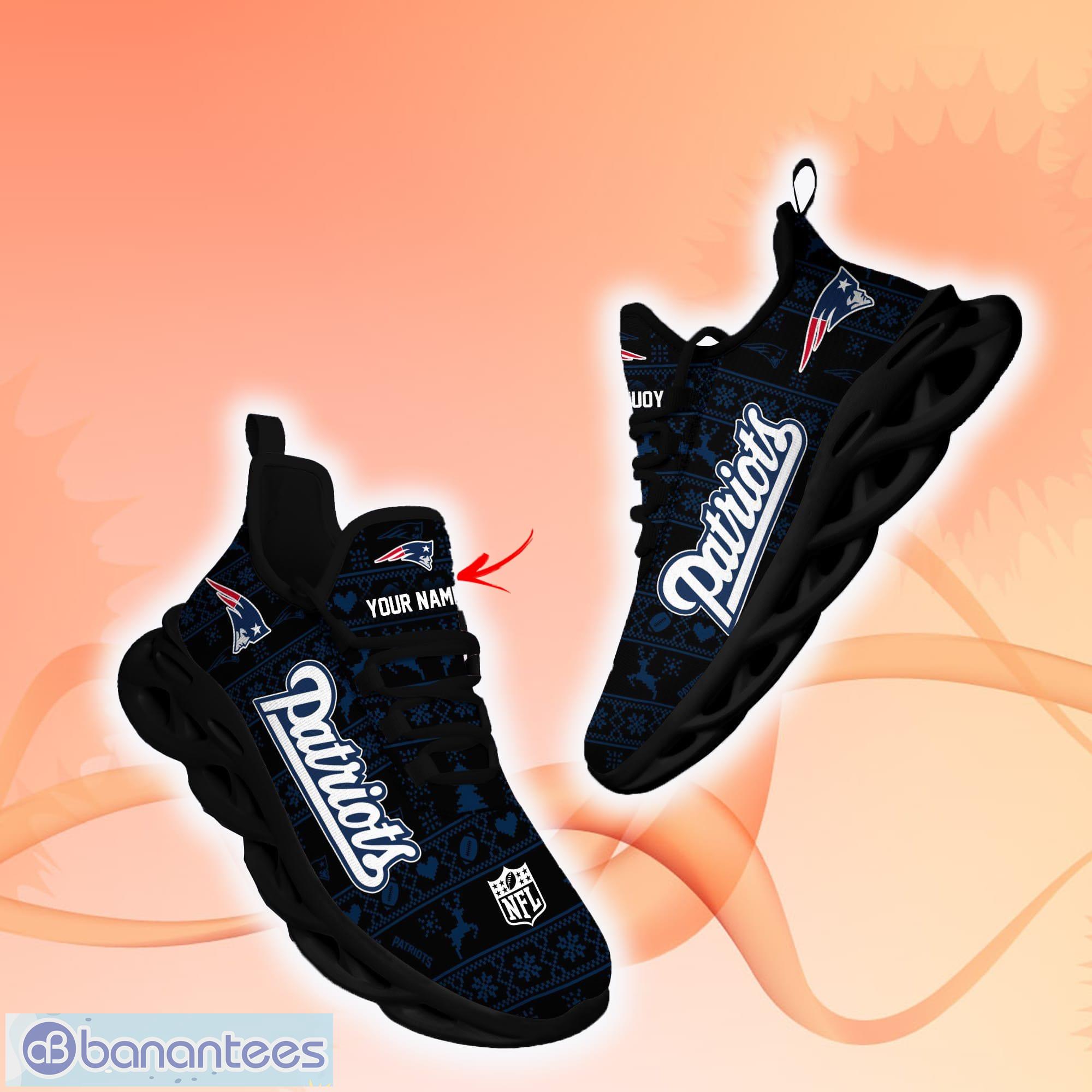 New England Patriots Custom Name Air Jordan 11 Sneaker Shoes For Sport Fans  - Banantees