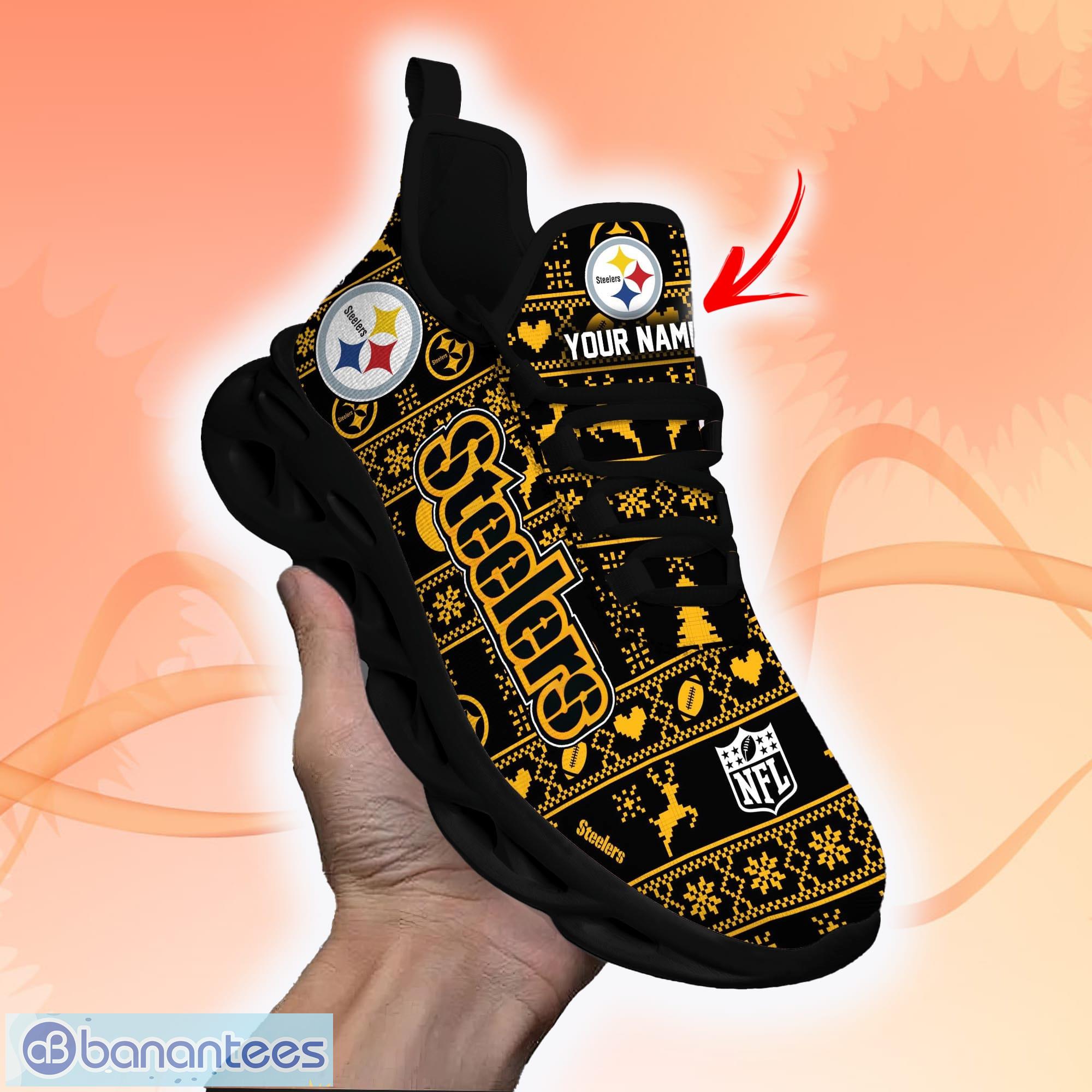 Pittsburgh Steelers NFL Max Soul Shoes Custom Name Running Shoes For Men  And Women - Banantees