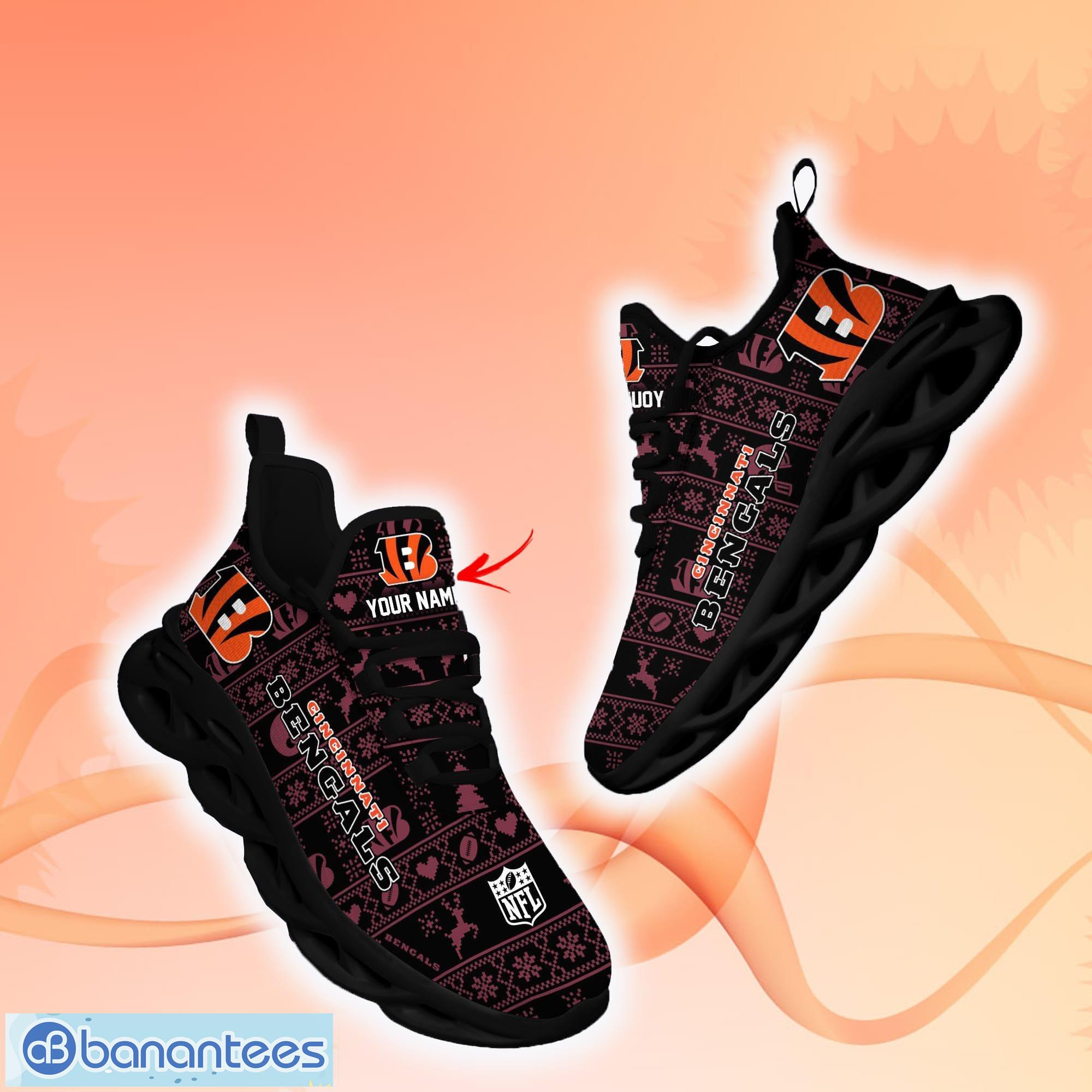 Cincinnati Bengals NFL Max Soul Shoes Custom Name Sneakers