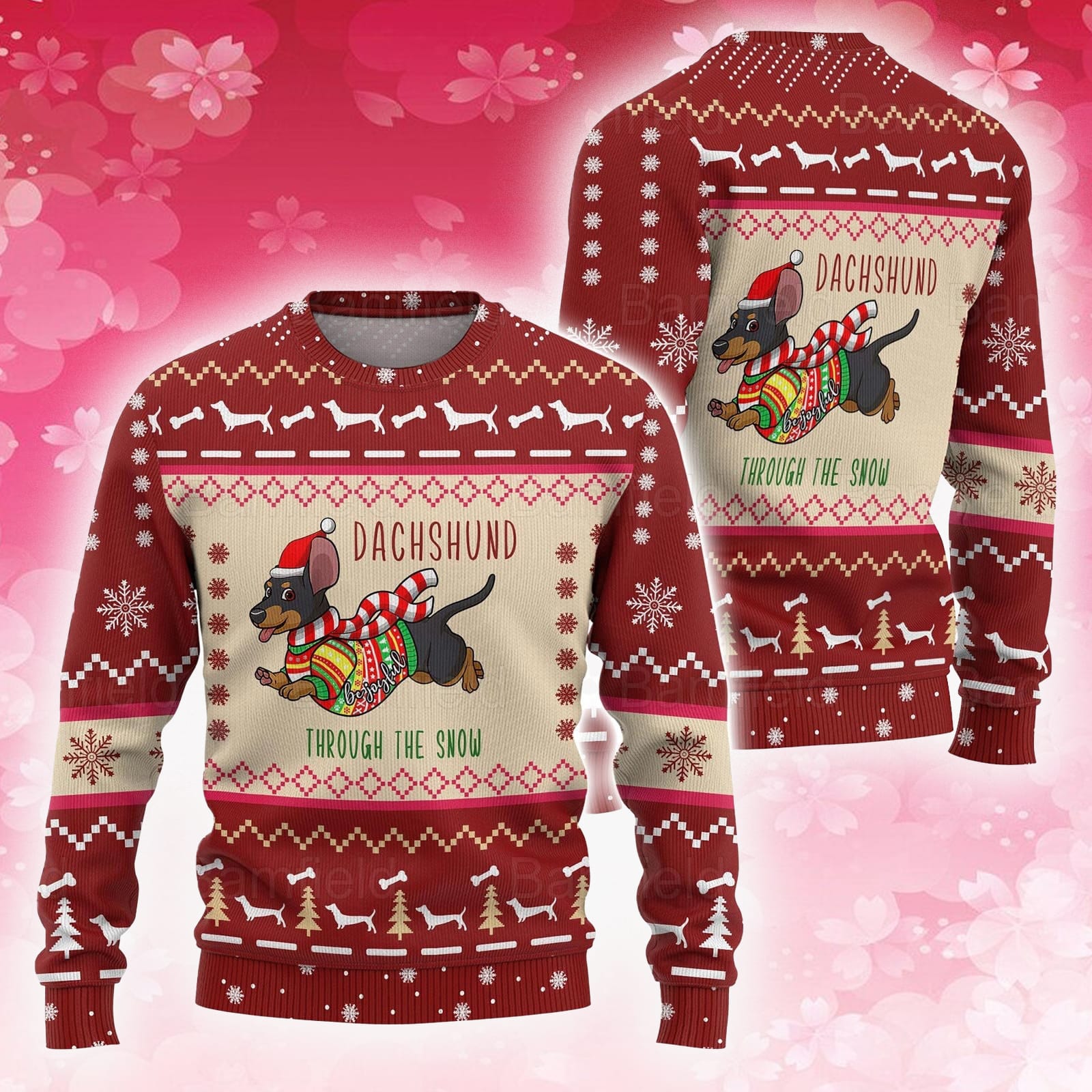 Dachshund holiday sweater sale